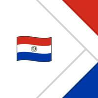 Paraguai bandeira abstrato fundo Projeto modelo. Paraguai independência dia bandeira social meios de comunicação publicar. Paraguai desenho animado vetor