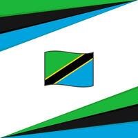 Tanzânia bandeira abstrato fundo Projeto modelo. Tanzânia independência dia bandeira social meios de comunicação publicar. Tanzânia Projeto vetor