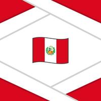 Peru bandeira abstrato fundo Projeto modelo. Peru independência dia bandeira social meios de comunicação publicar. modelo vetor