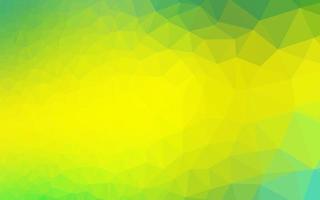 fundo poligonal do vetor verde e amarelo claro.