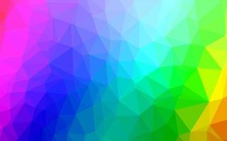 luz multicolor, fundo de mosaico abstrato de vetor de arco-íris.