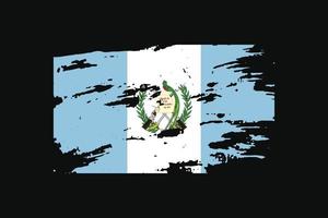 bandeira do estilo grunge da guatemala. ilustração vetorial. vetor