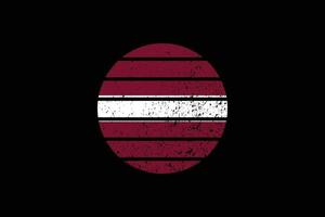 bandeira do estilo grunge da Letônia. ilustração vetorial. vetor