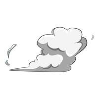 smog fumaça nuvem desenho animado vetor ilustração