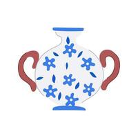 objeto Antiguidade vaso desenho animado vetor ilustração