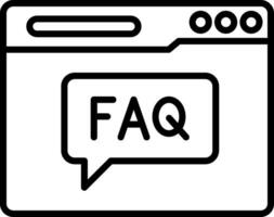 ícone de vetor de perguntas frequentes