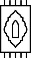 ícone de vetor de tapete de oração