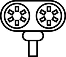 estereoscópio vetor ícone