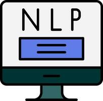 nlp vetor ícone