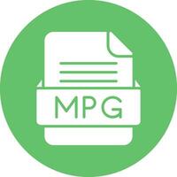 mpg Arquivo formato vetor ícone