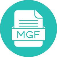 mgf Arquivo formato vetor ícone