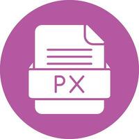 px Arquivo formato vetor ícone