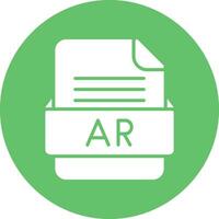 ar Arquivo formato vetor ícone