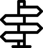 ícone de vetor de sinal de direção