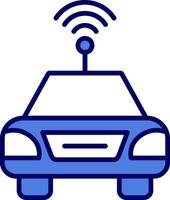 ícone de vetor de carro autônomo