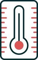 ícone de vetor de termômetro