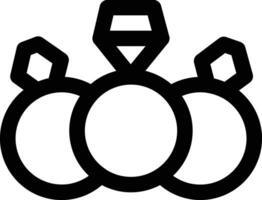 ícone de vetor de anéis