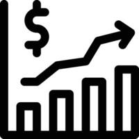 ícone de vetor de crescimento de negócios