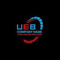 ueb carta logotipo vetor projeto, ueb simples e moderno logotipo. ueb luxuoso alfabeto Projeto