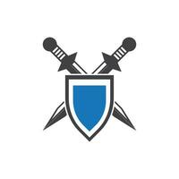 escudo guerras com espada logotipo Projeto vetor ilustração