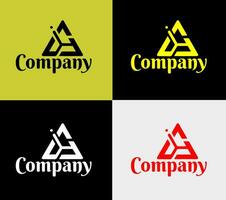 Novo monograma logotipo, elementos cor variação abstrato ícone. moderno logotipo, o negócio modelo. vetor