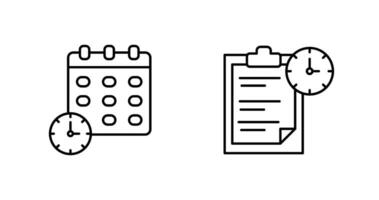 data limite e tarefa gestão ícone vetor