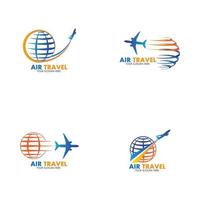 vetor de logotipo de viagem aérea ícone de design modelo-vetor