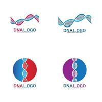 modelo de design de logotipo de vetor dna