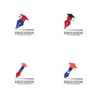 vetor de modelo de logotipo de educação