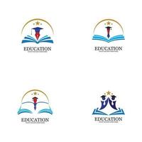 vetor de modelo de logotipo de educação