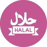 ícone de vetor halal