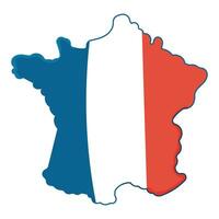 bandeira território França país tricolor ícone vetor