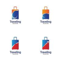 logotipo de viagens, férias, turismo, design de logotipo de empresa de viagens de negócios. vetor