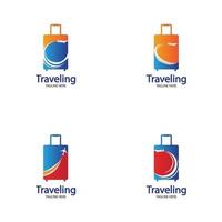 logotipo de viagens, férias, turismo, design de logotipo de empresa de viagens de negócios. vetor