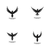 modelo de vetor de design de logotipo de ícone de águia