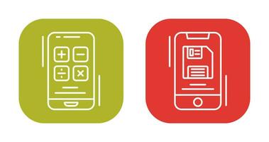 calculadora e cópia de segurança Arquivo ícone vetor