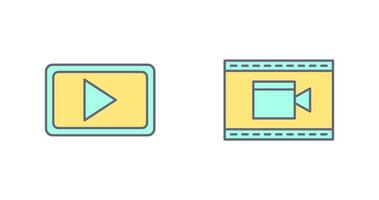 vídeo comunicação e vídeo e animação ícone vetor