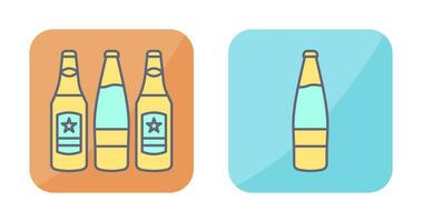 Cerveja garrafas e álcool ícone vetor