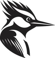 Preto pica-pau pássaro logotipo Projeto verde pica-pau pássaro logotipo Projeto Preto verde vetor