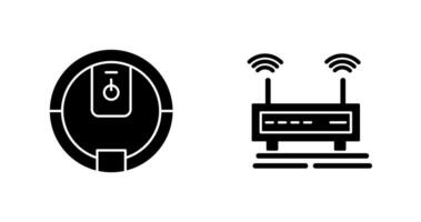 poder botão e Wi-fi sinais ícone vetor