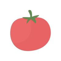 objeto de vetor de cor semi-plana de tomate