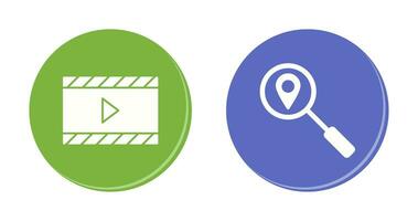vídeo animação e rastreamento Serviços ícone vetor