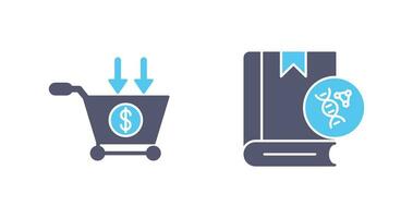 comércio e dna ícone vetor