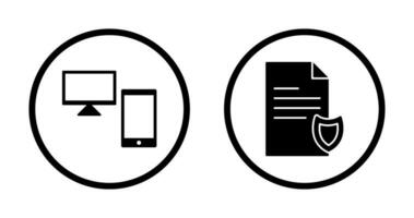 dispositivos e privado documento ícone vetor