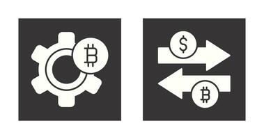 configuração e dinheiro troca ícone vetor