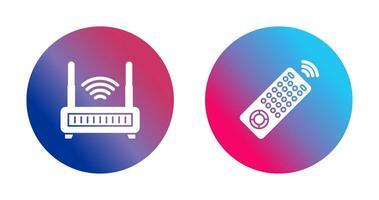 controlo remoto e antina ícone vetor