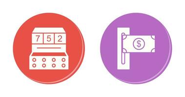 ranhura máquina e ranhura do contas ícone vetor