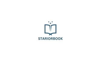 Educação livro logotipo modelo vetor ilustração f