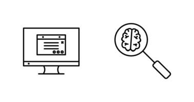 Internet Publicidades e inteligente procurar ícone vetor