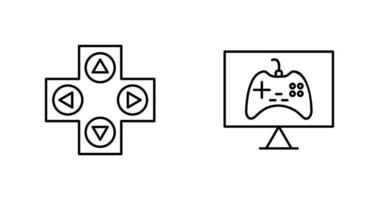 jogos ao controle e conectados jogos ícone vetor